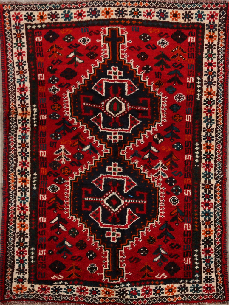 Tribal Geometric Shiraz Persian Area Rug 3x5