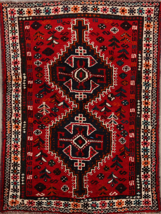 Tribal Geometric Shiraz Persian Area Rug 3x5