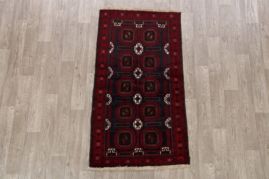 Geometric Balouch Afghan Oriental Area Rug 3x6