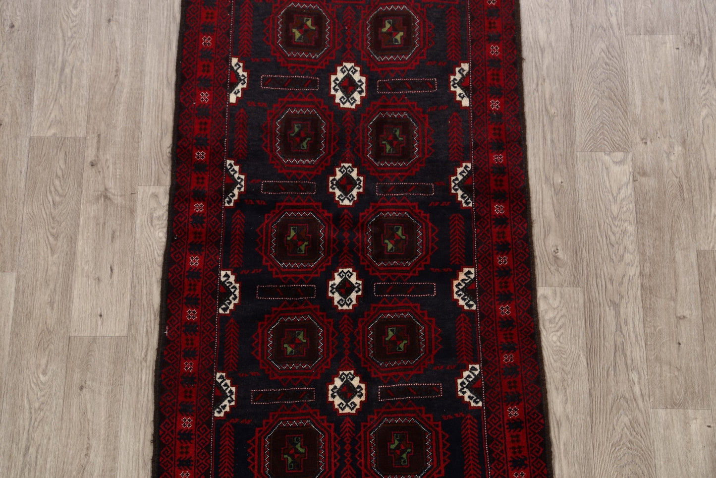 Geometric Balouch Afghan Oriental Area Rug 3x6