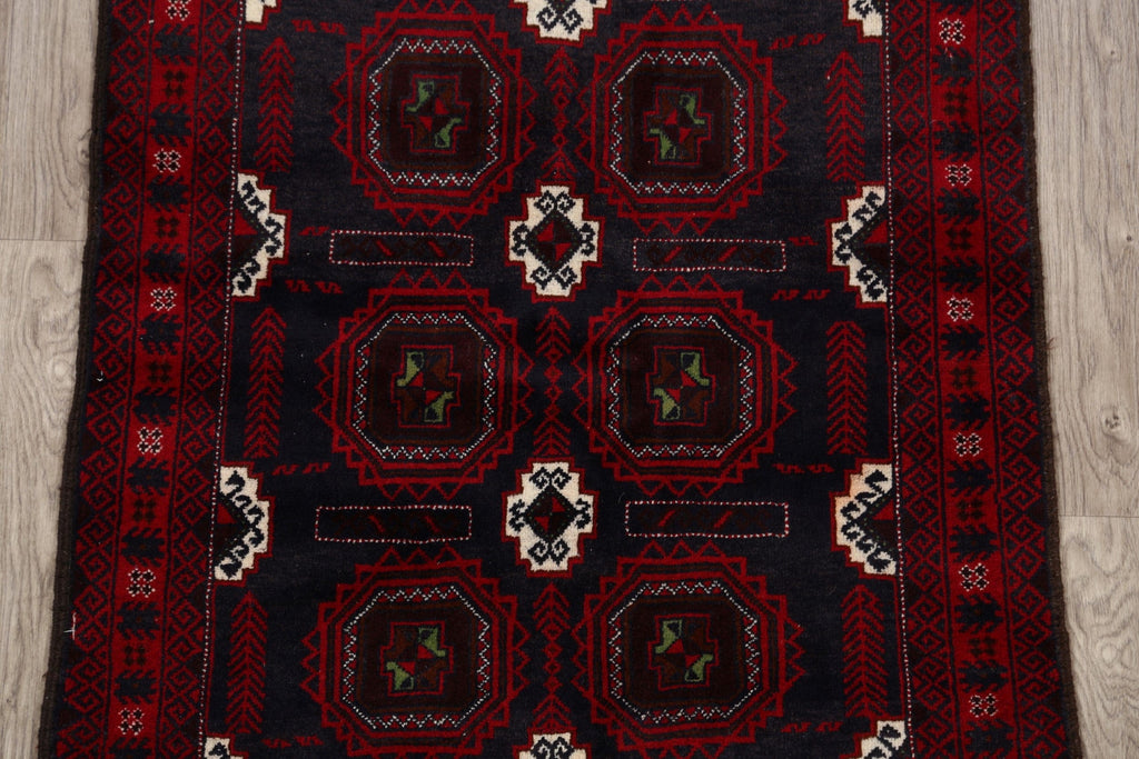 Geometric Balouch Afghan Oriental Area Rug 3x6