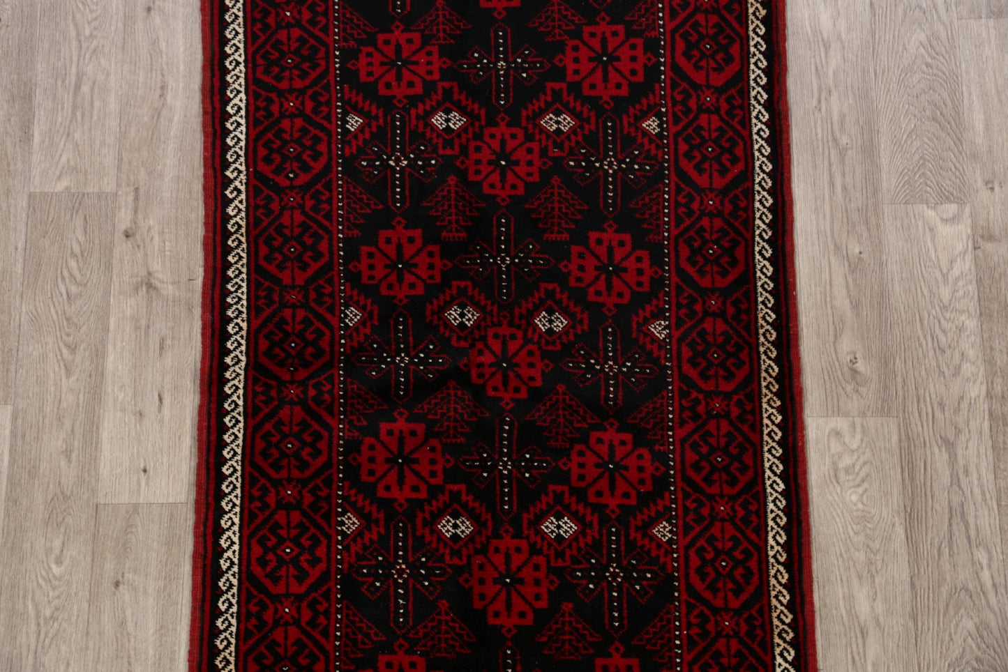 Geometric Balouch Afghan Oriental Area Rug 3x6