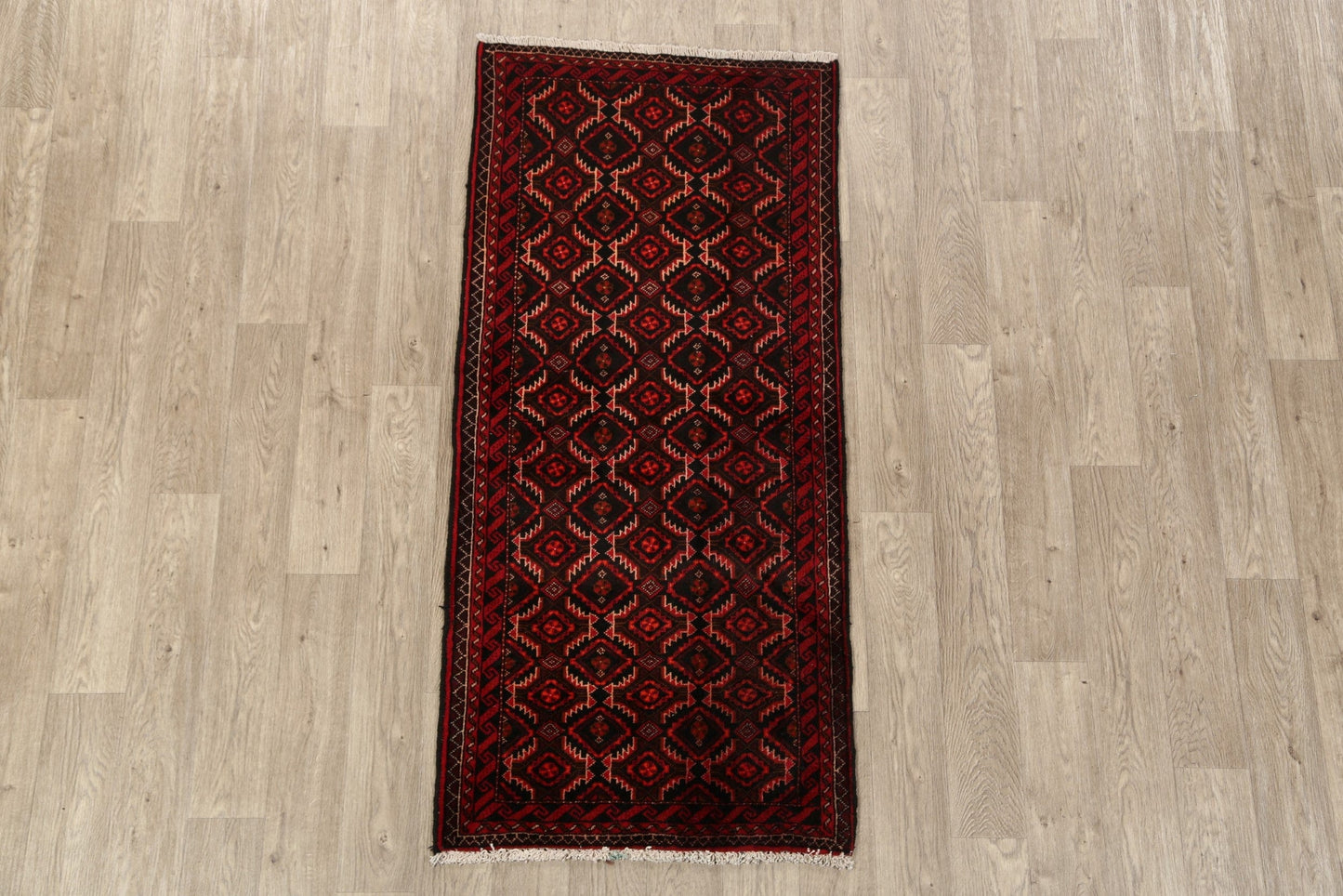 All-Over Geometric Balouch Oriental Area Rug 3x6