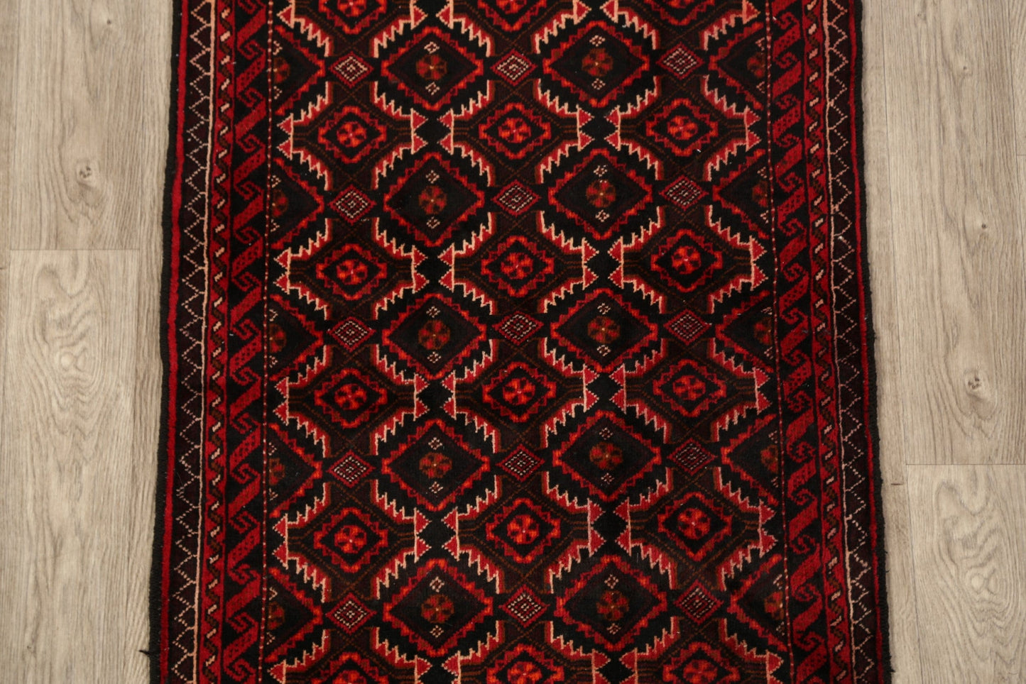 All-Over Geometric Balouch Oriental Area Rug 3x6