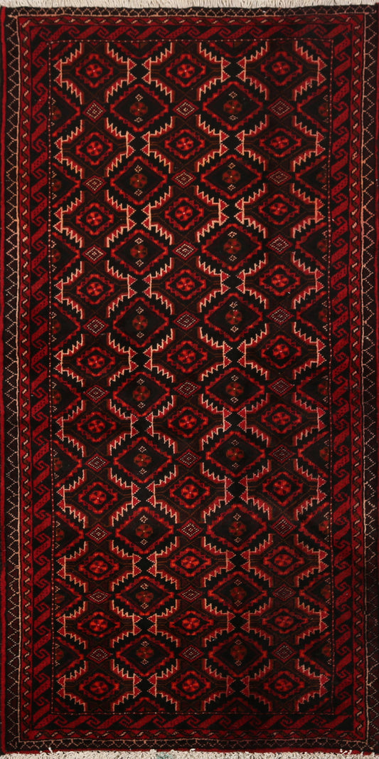 All-Over Geometric Balouch Oriental Area Rug 3x6