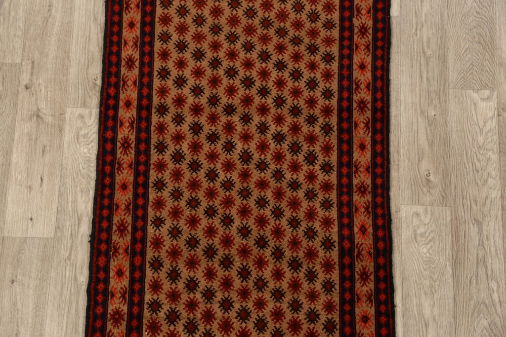 All-Over Geometric Balouch Afghan Area Rug 3x5