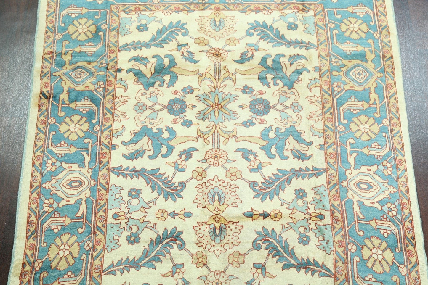 100% Vegetable Dye Floral Sultanabad Persian Area Rug 7x8