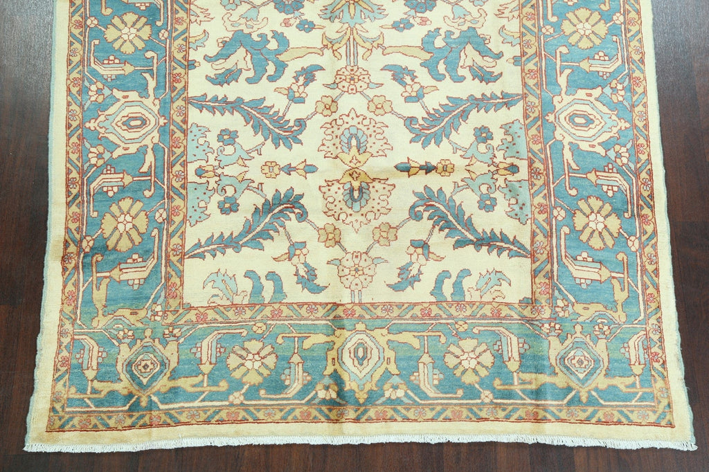 100% Vegetable Dye Floral Sultanabad Persian Area Rug 7x8