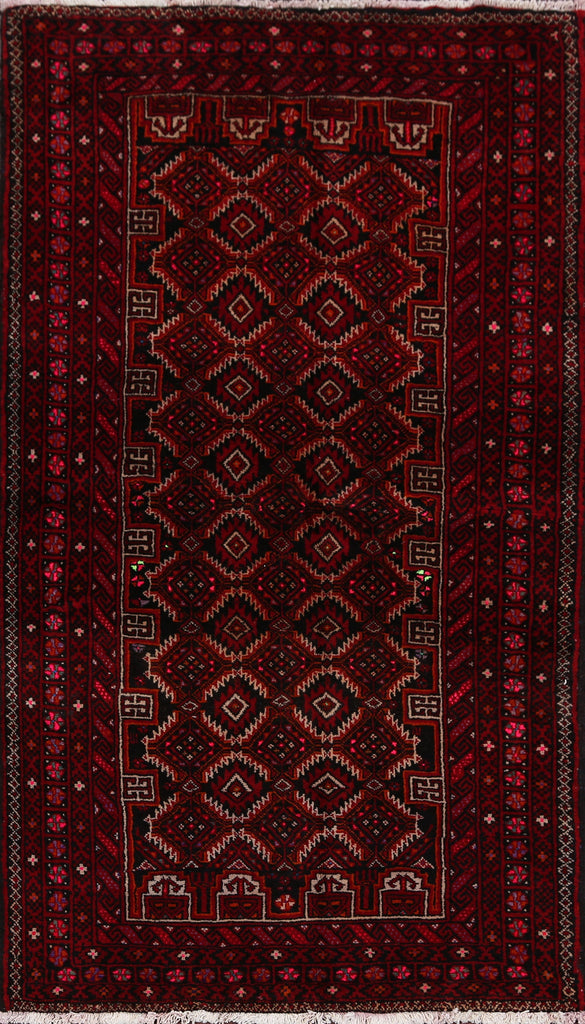 All-Over Geometric Balouch Oriental Area Rug 4x6