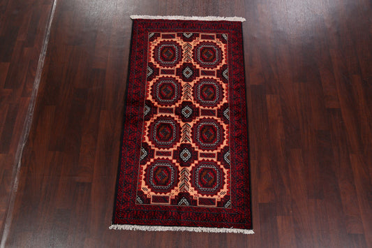 Geometric Balouch Afghan Oriental Area Rug 3x6