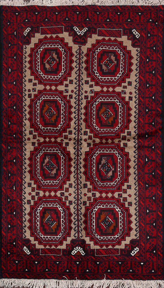 Geometric Balouch Afghan Oriental Area Rug 4x6