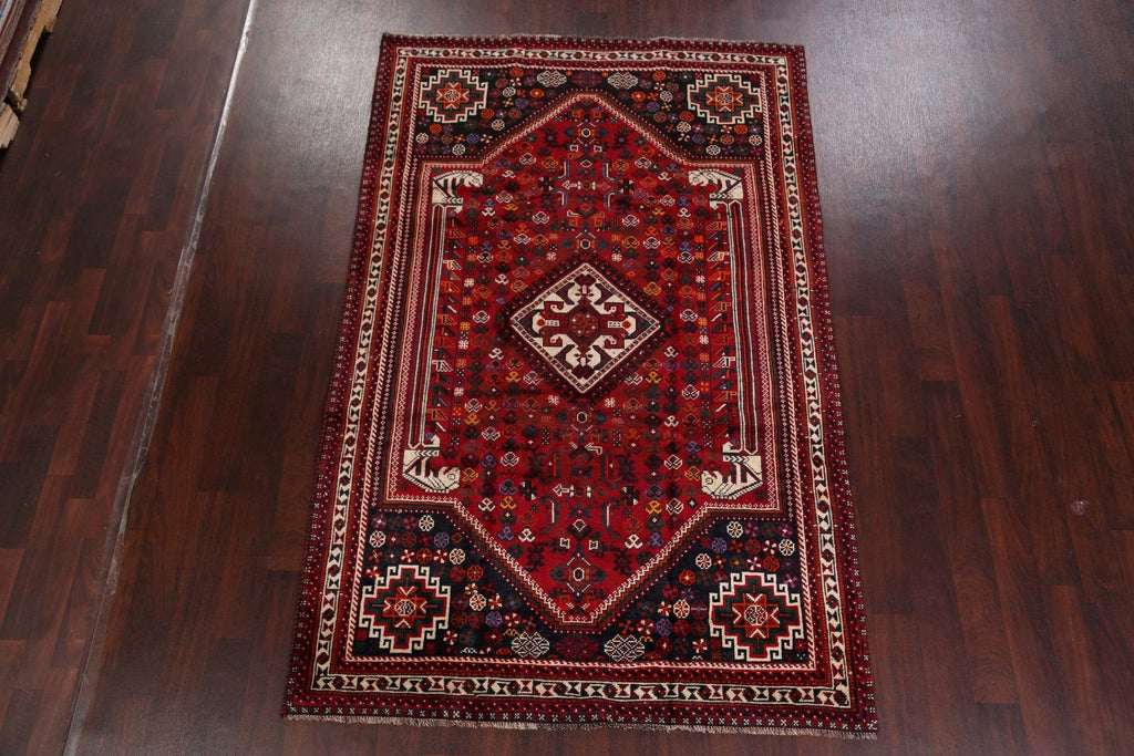 Tribal Geometric Shiraz Persian Area Rug 5x9