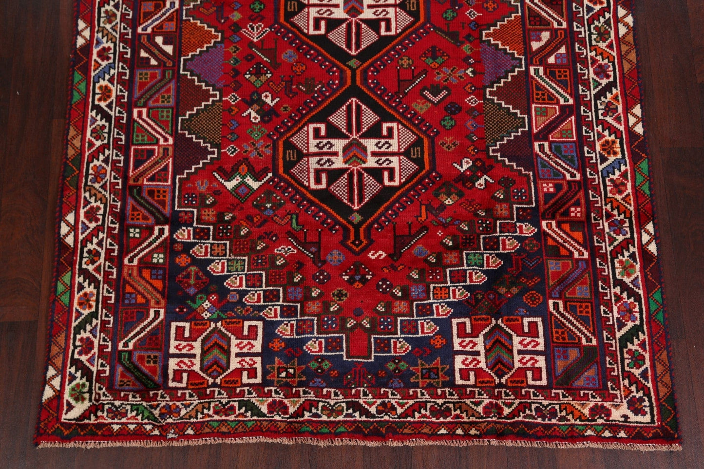 Tribal Geometric Shiraz Persian Area Rug 6x9