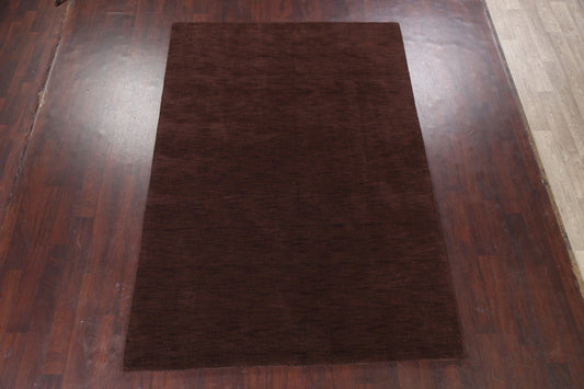 Brown Gabbeh Indian Rug 6x9