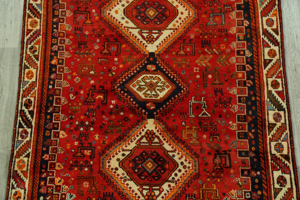Tribal Geometric Abadeh Persian Area Rug 5x9