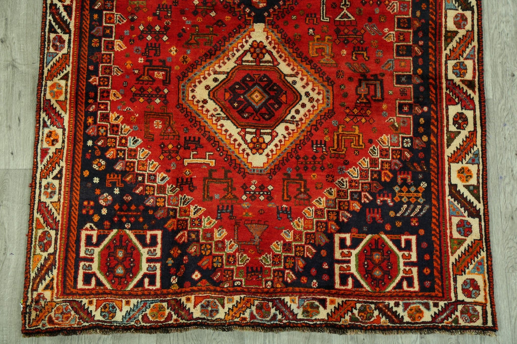 Tribal Geometric Abadeh Persian Area Rug 5x9