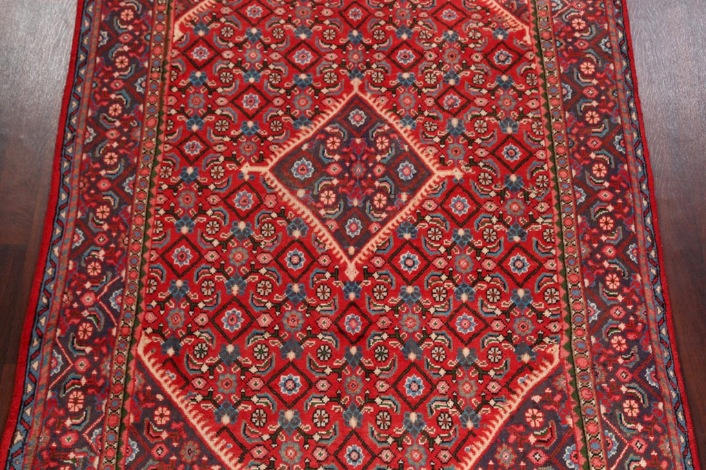 Geometric Red Mahal Persian Area Rug 7x10