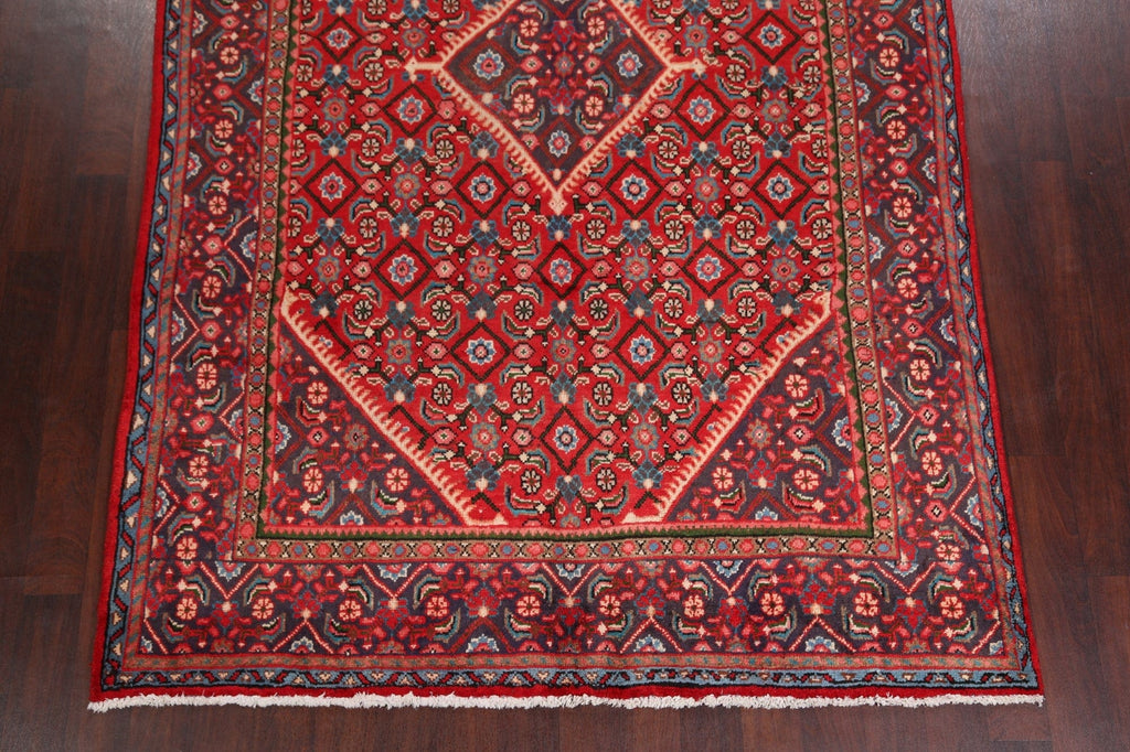 Geometric Red Mahal Persian Area Rug 7x10