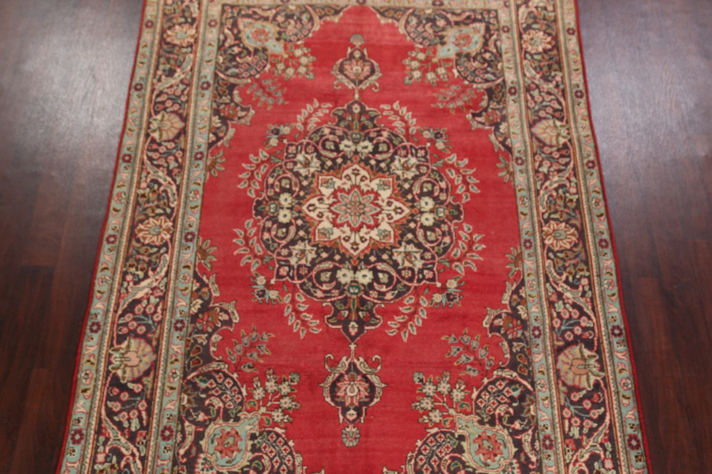 Floral Red Tabriz Persian Area Rug 6x10