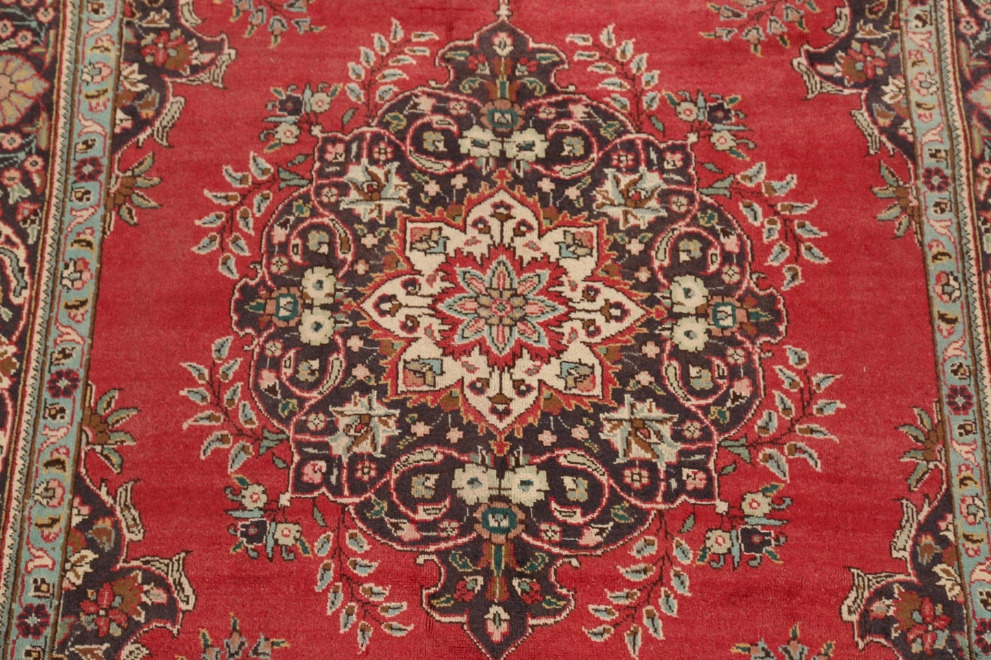 Floral Red Tabriz Persian Area Rug 6x10