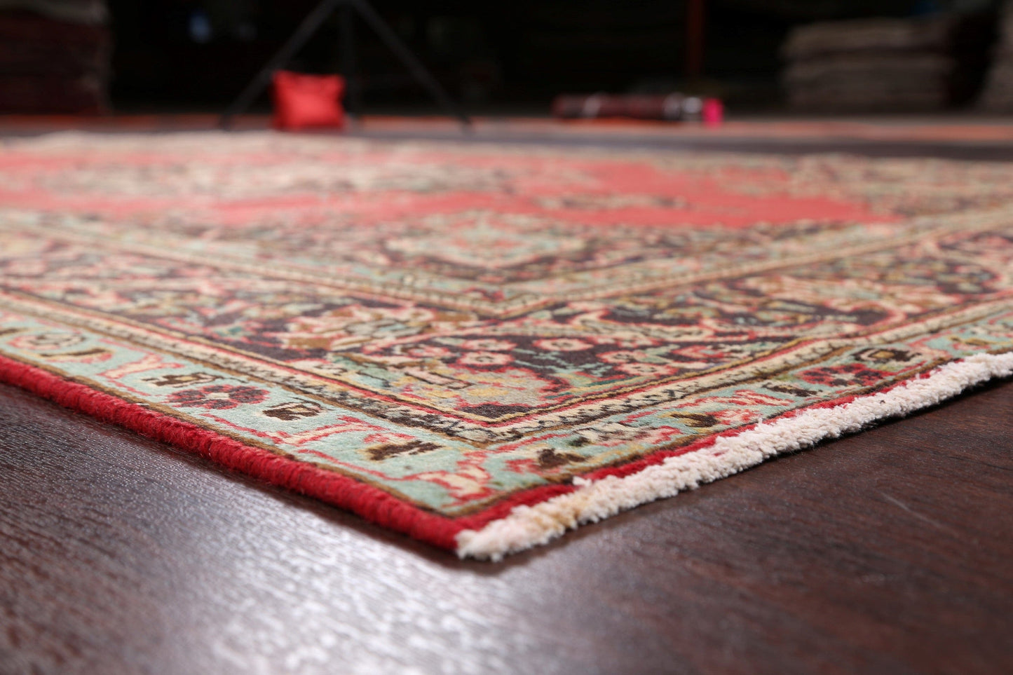 Floral Red Tabriz Persian Area Rug 6x10