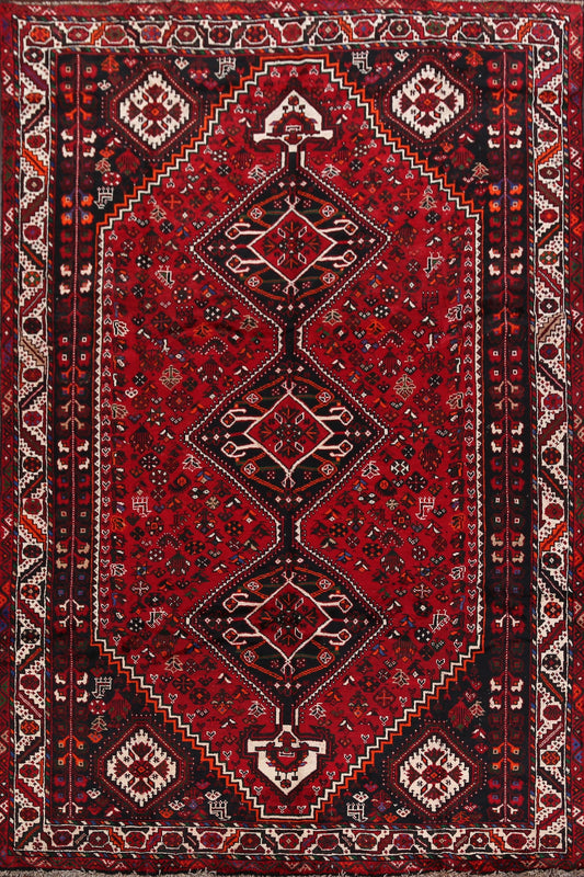 Geometric Shiraz Persian Area Rug 7x11