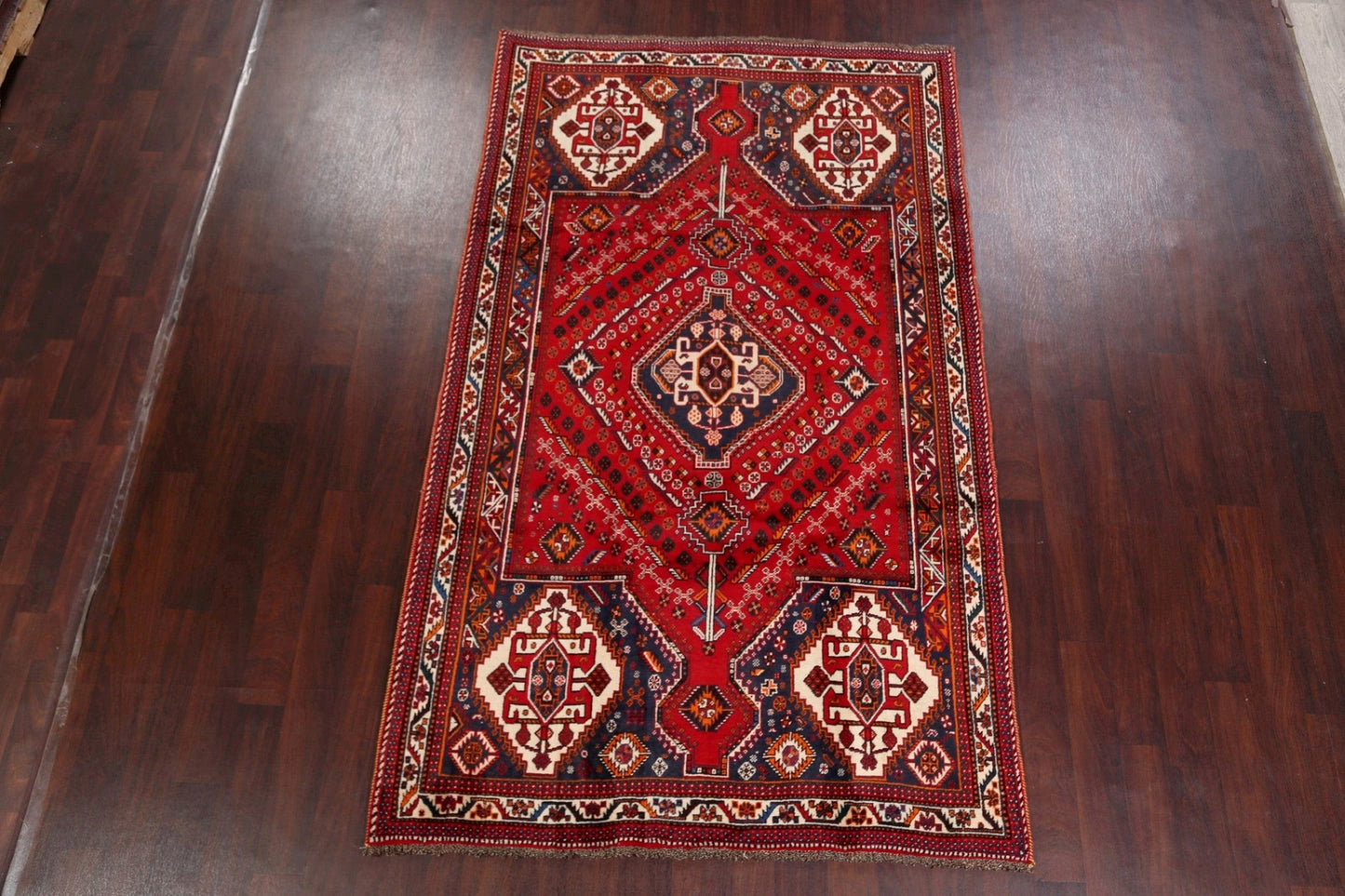 Tribal Geometric Shiraz Persian Area Rug 5x9