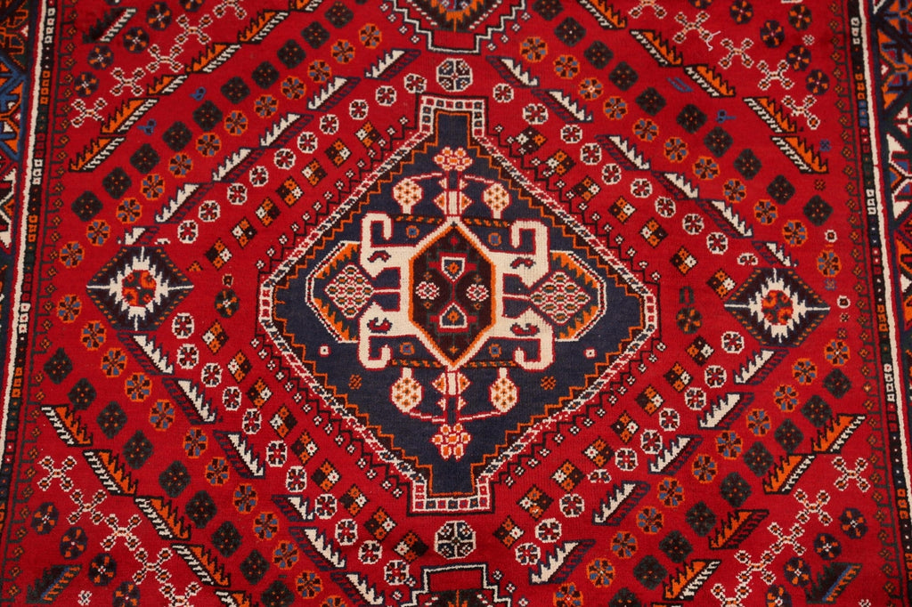 Tribal Geometric Shiraz Persian Area Rug 5x9