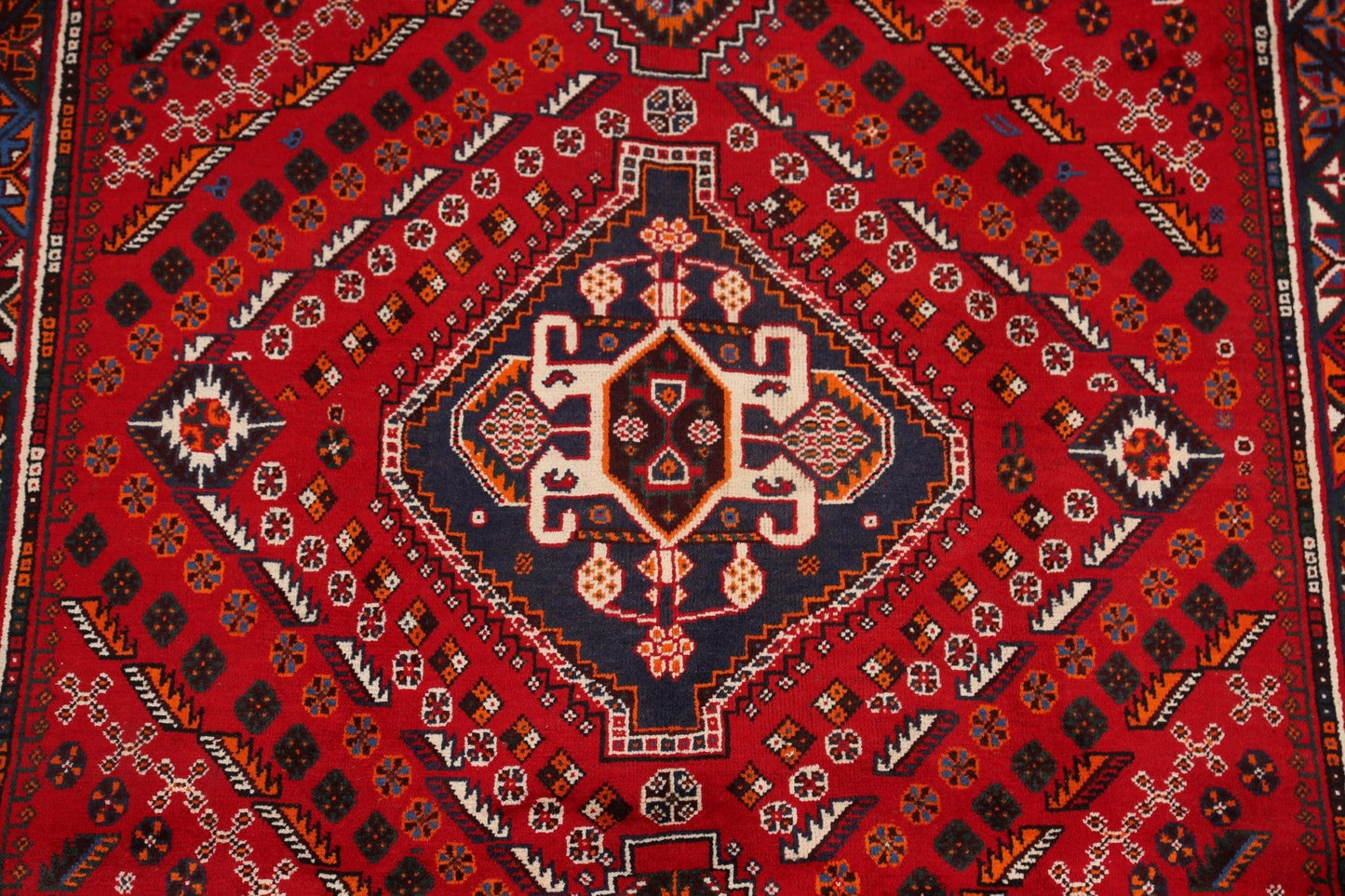 Tribal Geometric Shiraz Persian Area Rug 5x9