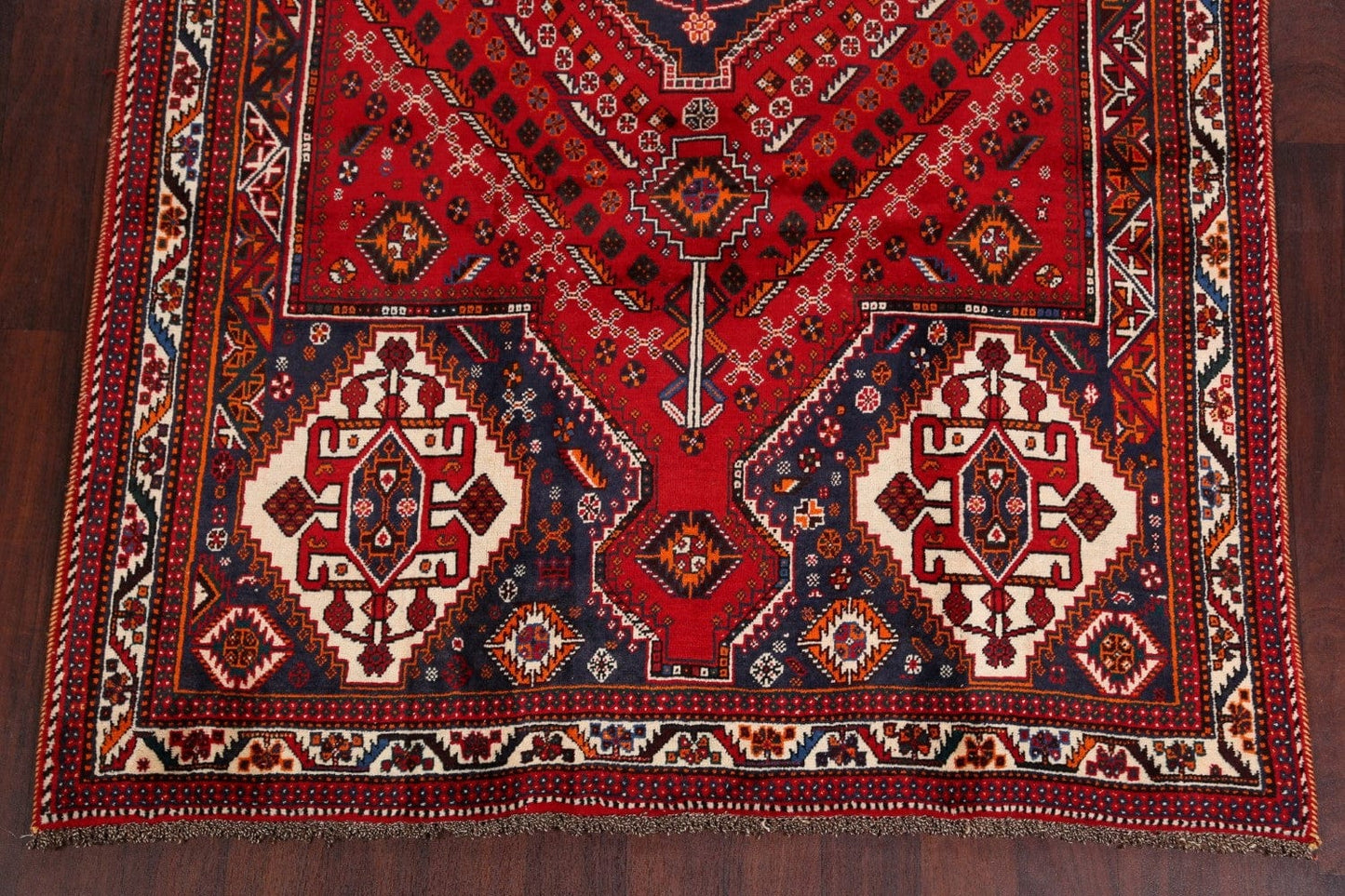 Tribal Geometric Shiraz Persian Area Rug 5x9