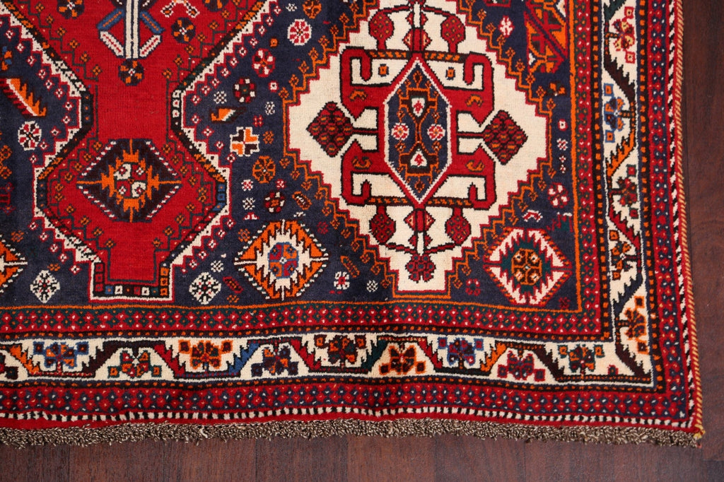 Tribal Geometric Shiraz Persian Area Rug 5x9