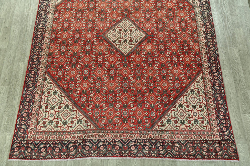 Vintage Geometric Mahal Persian Area Rug 9x12