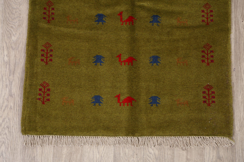 Animals Tribal Gabbeh Shiraz Persian Area Rug 3x5