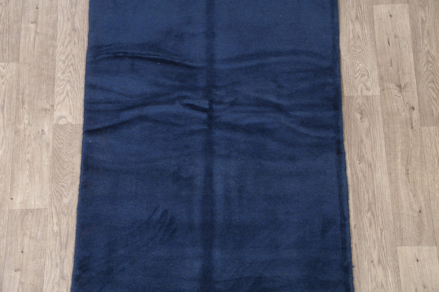 Blue Solid Gabbeh Shiraz Persian Area Rug 3x5