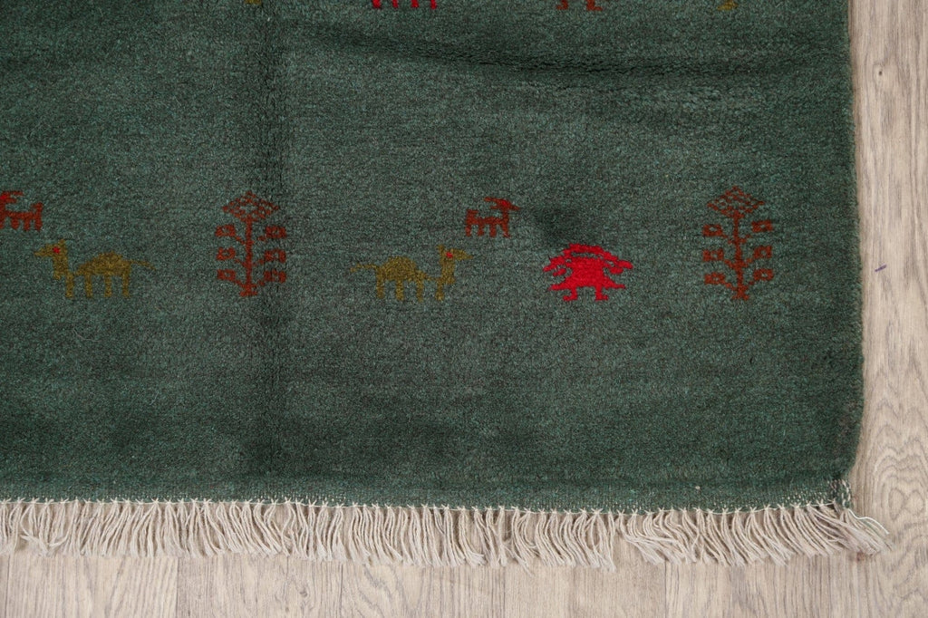 Animals Tribal Gabbeh Shiraz Persian Area Rug 3x5