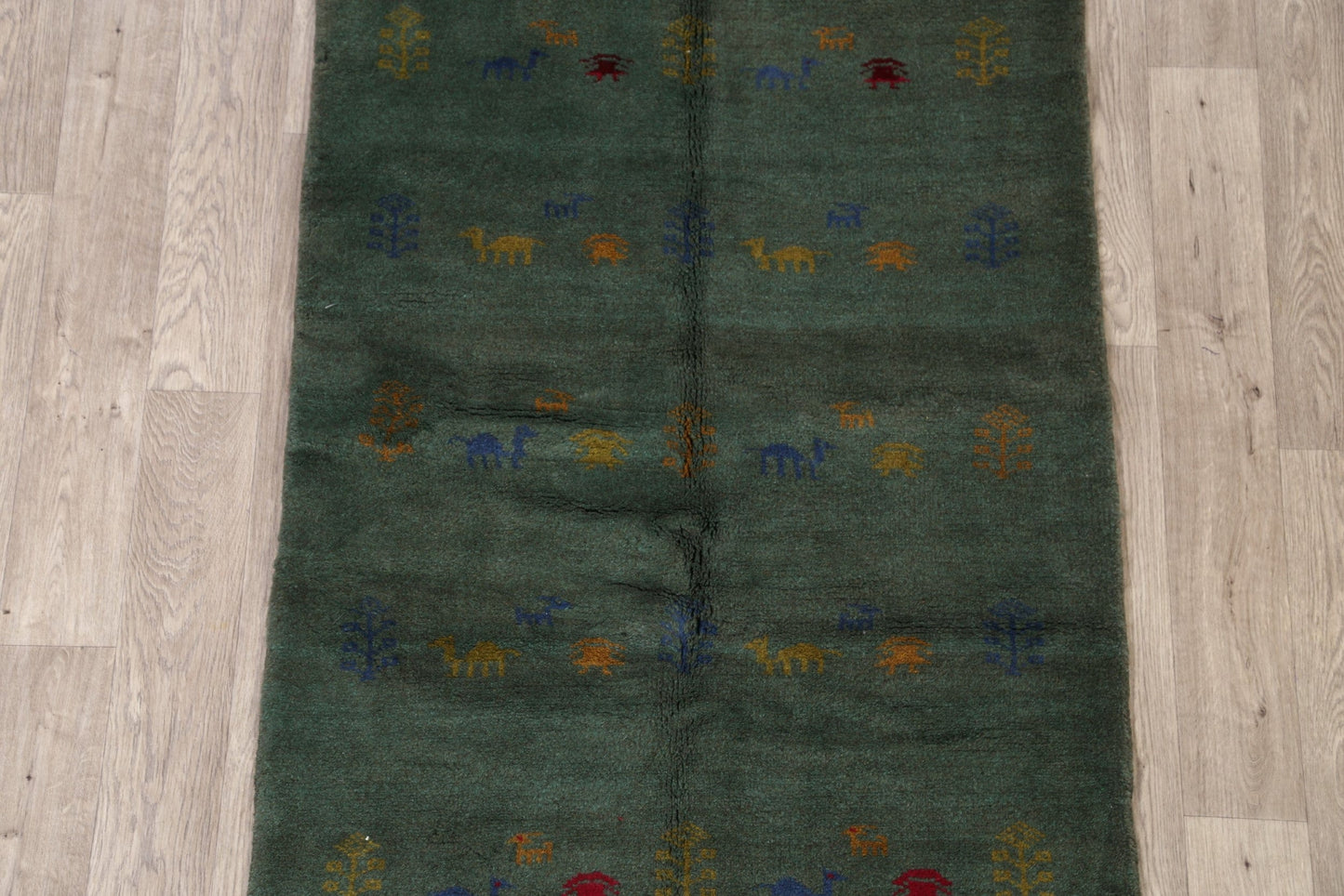 Animals Tribal Gabbeh Shiraz Persian Area Rug 3x5