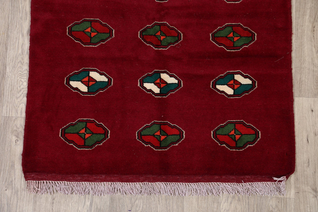 Geometric Red Gabbeh Shiraz Persian Area Rug 3x5