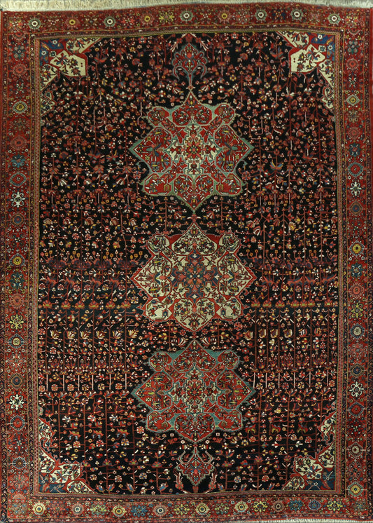 100% Vegetable Dye Bakhtiari Persian Area Rug 12x17 Large