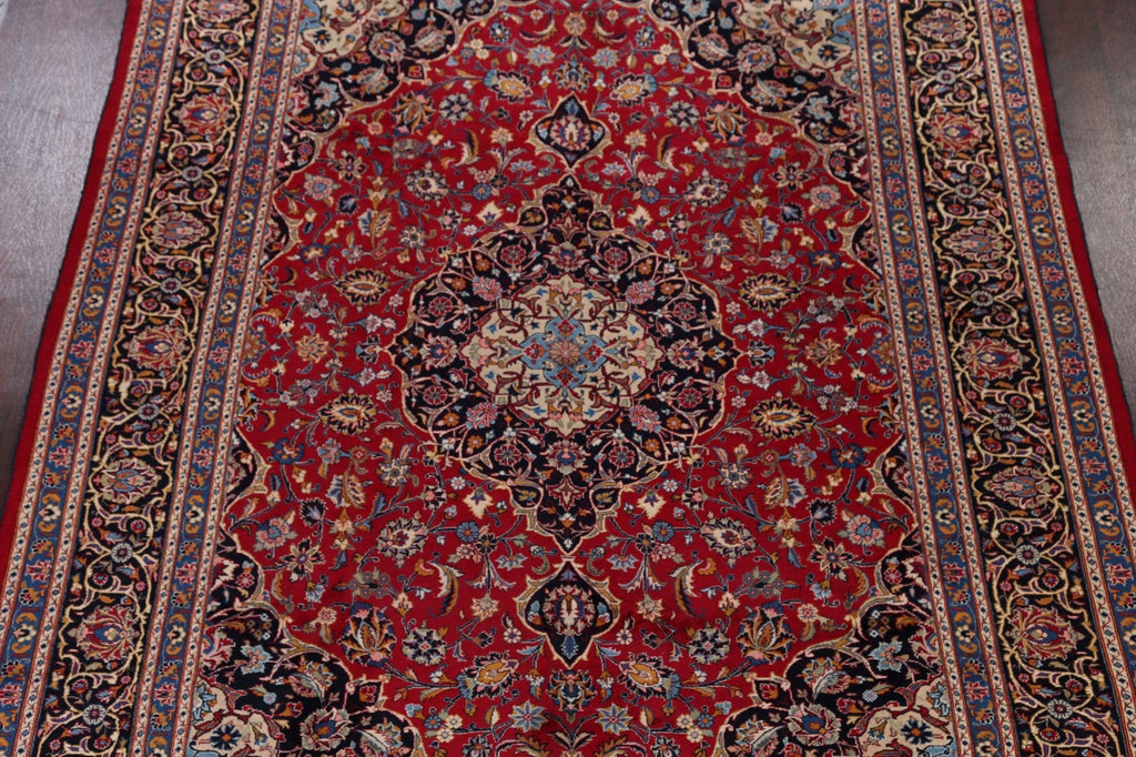Vintage Floral Red Kashmar Persian Area Rug 8x11