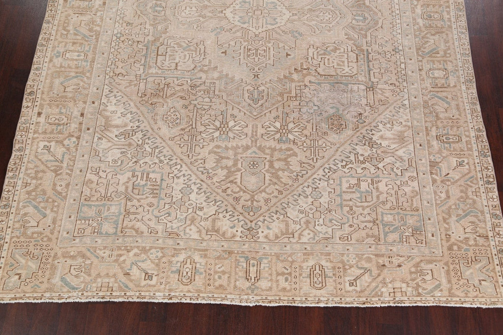 Antique Geometric Heriz Persian Area Rug 8x12