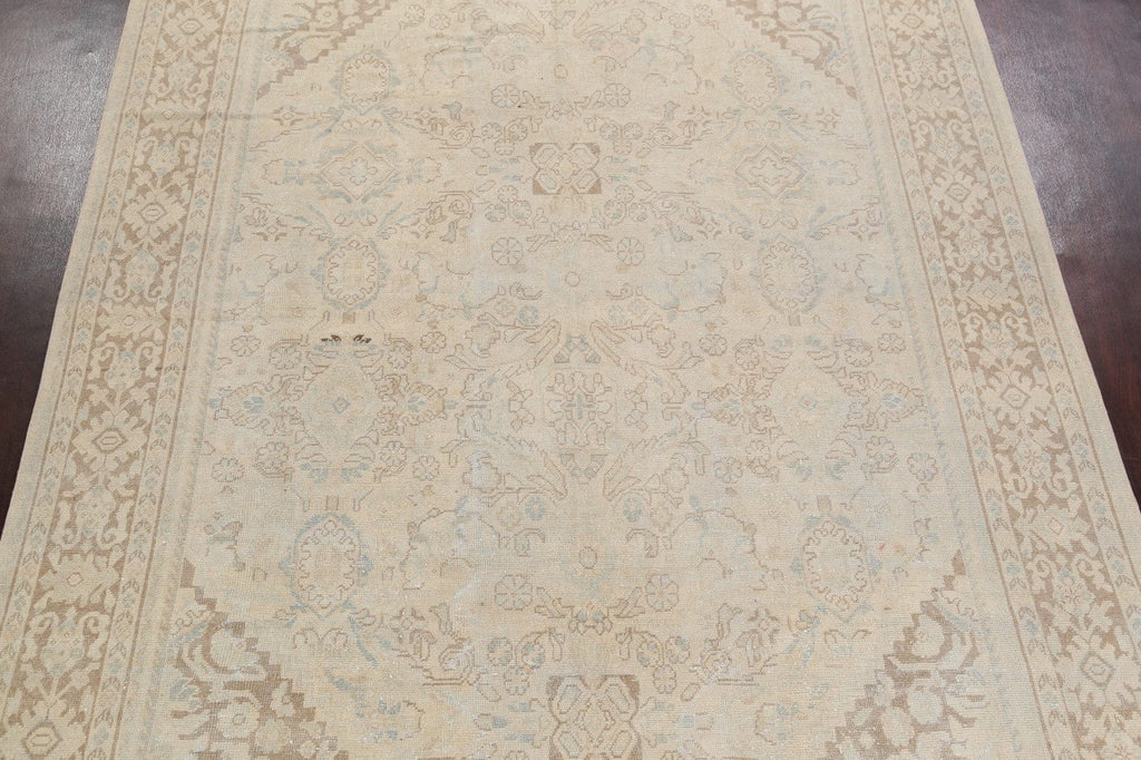 Antique Floral Mahal Persian Area Rug 9x12