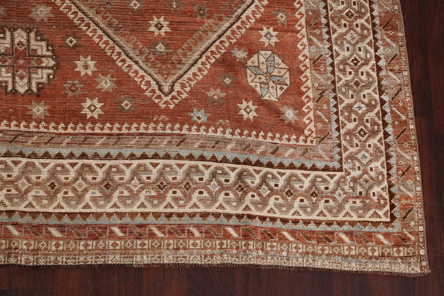 Pre-1900 Antique Vegetable Dye Qashqai Persian Rug 8x10