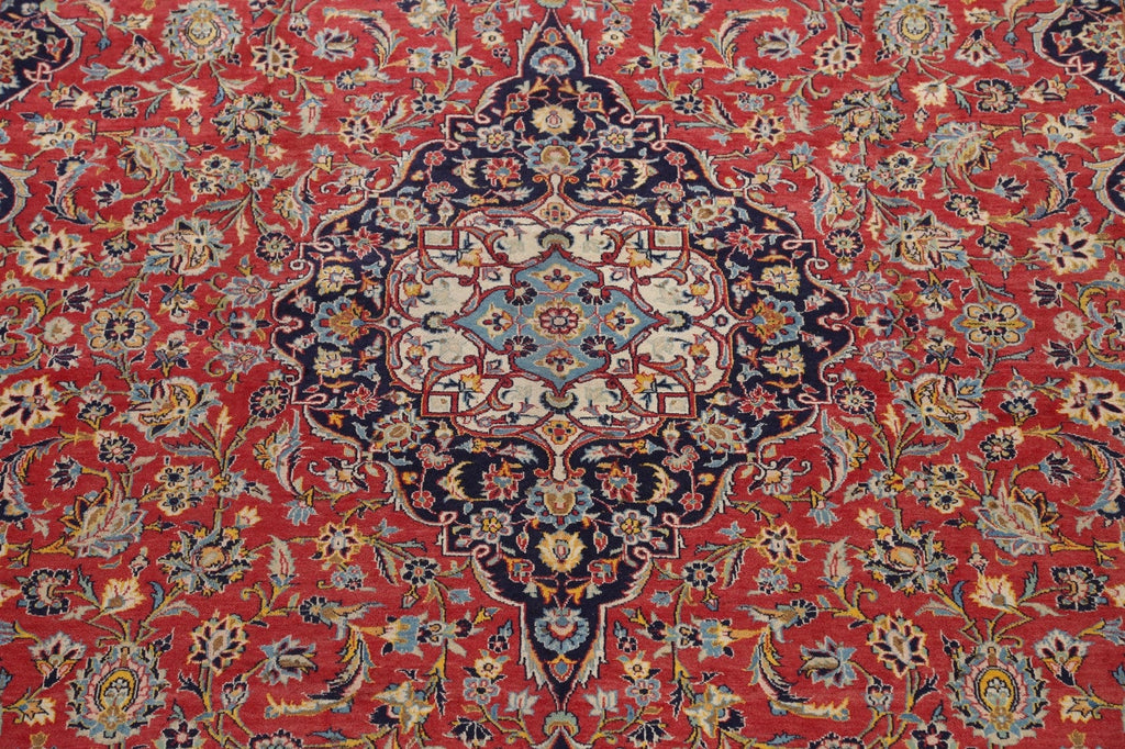 Vintage Floral Kashan Persian Area Rug 10x13