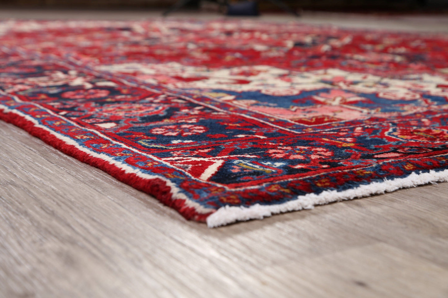 Geometric Red Heriz Persian Area Rug 8x12