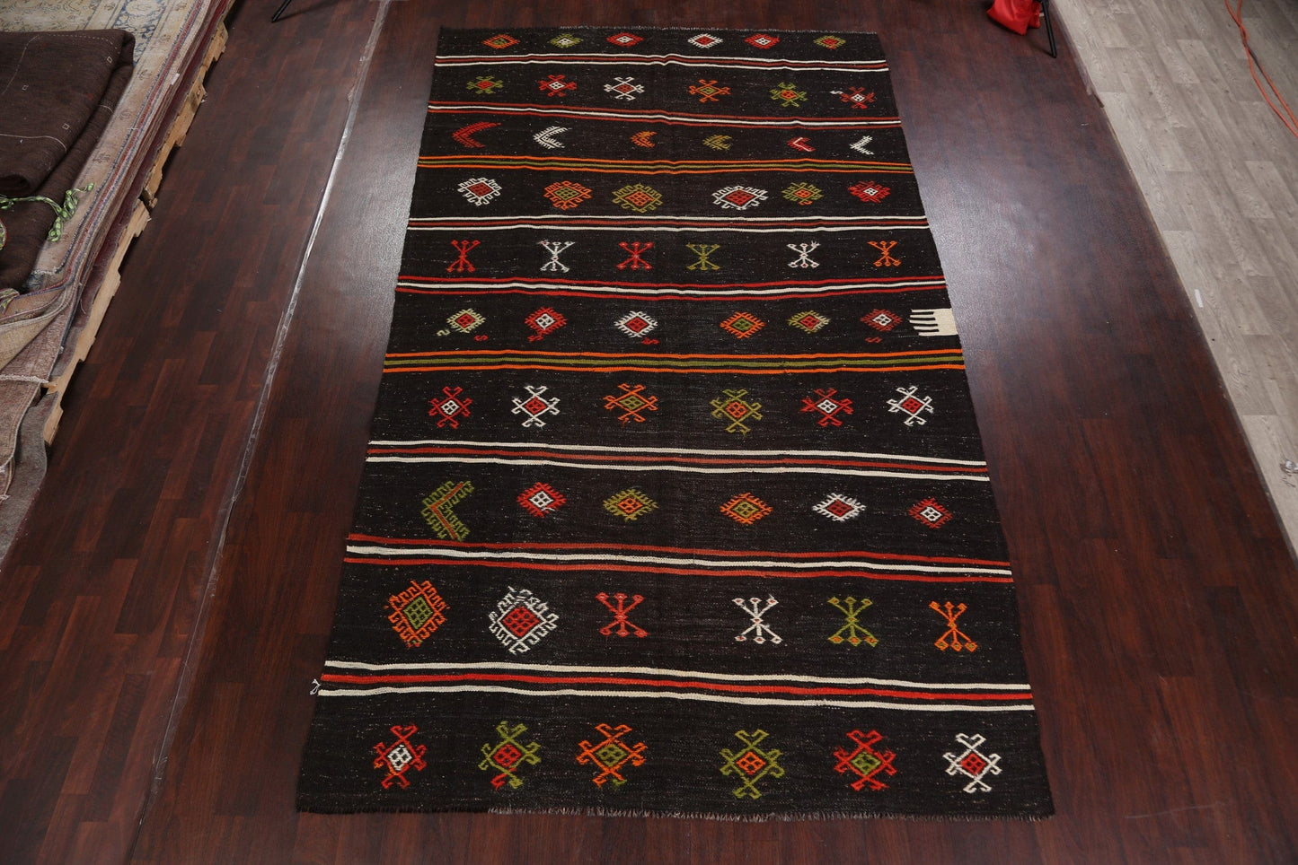 Vintage Tribal Kilim Turkish Area Rug 7x13