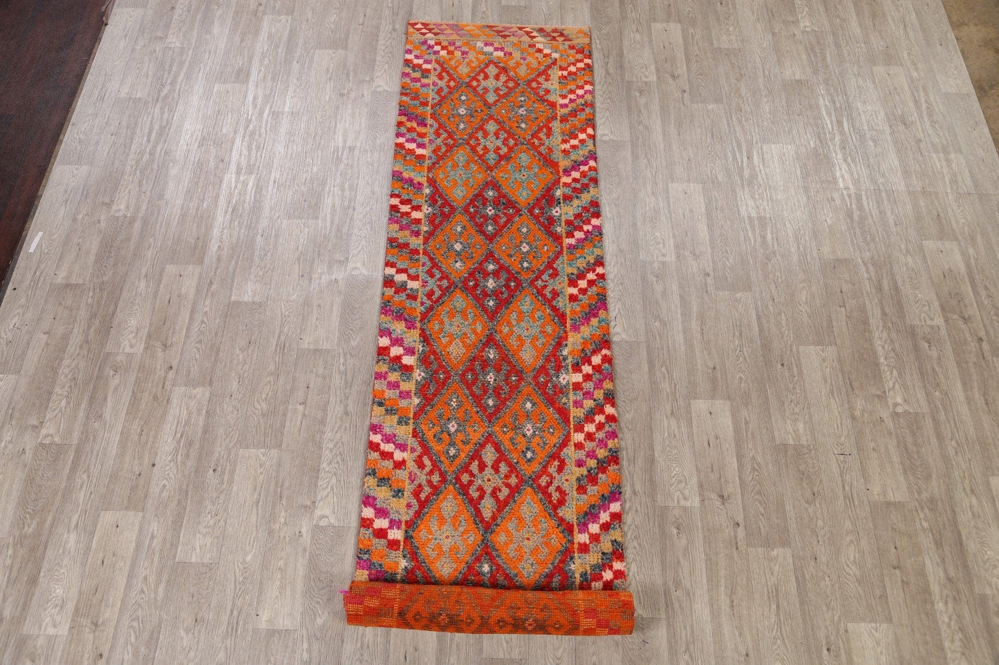 Geometric Moroccan Oriental Runner Rug 3x13