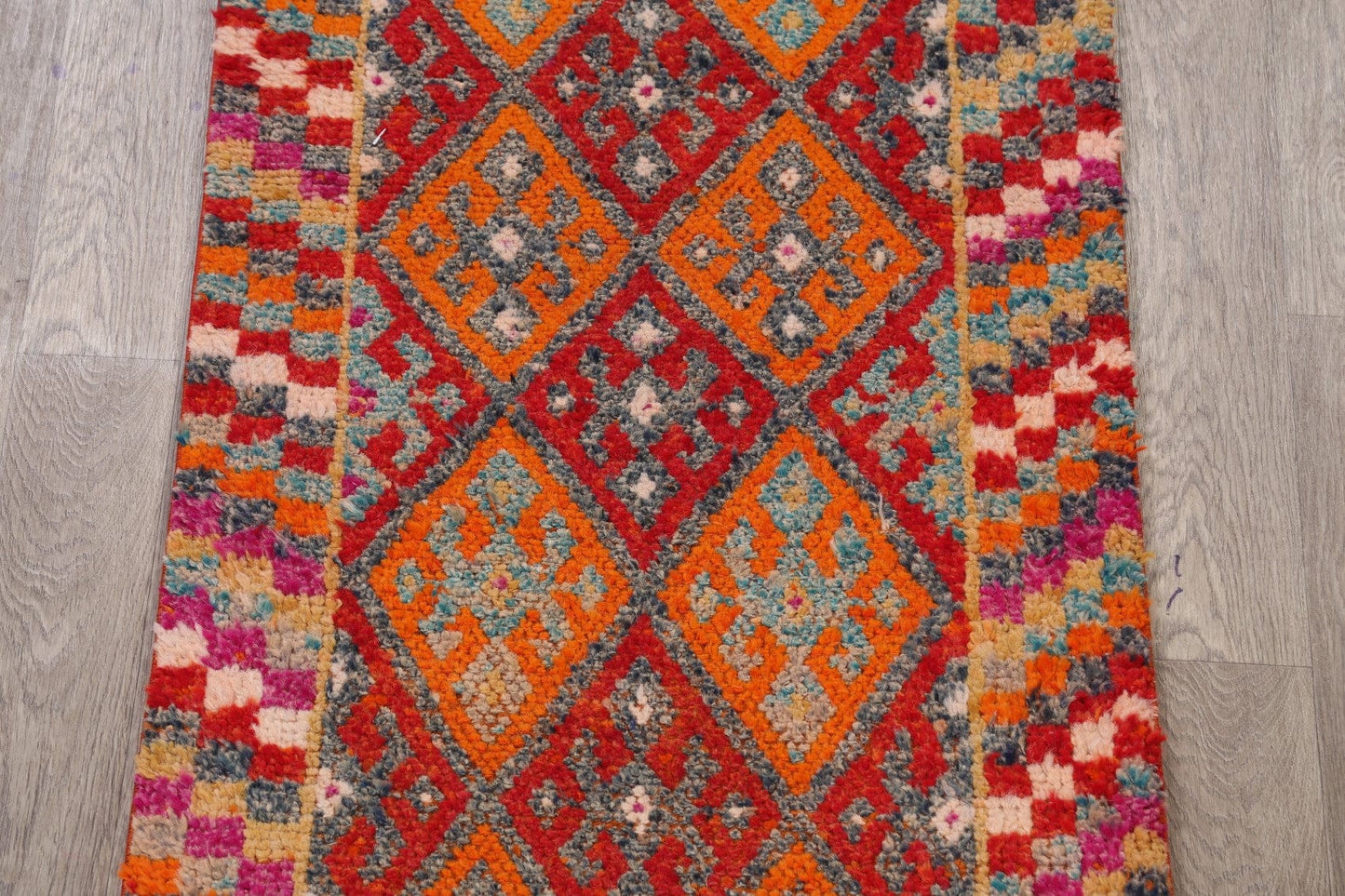 Geometric Moroccan Oriental Runner Rug 3x13