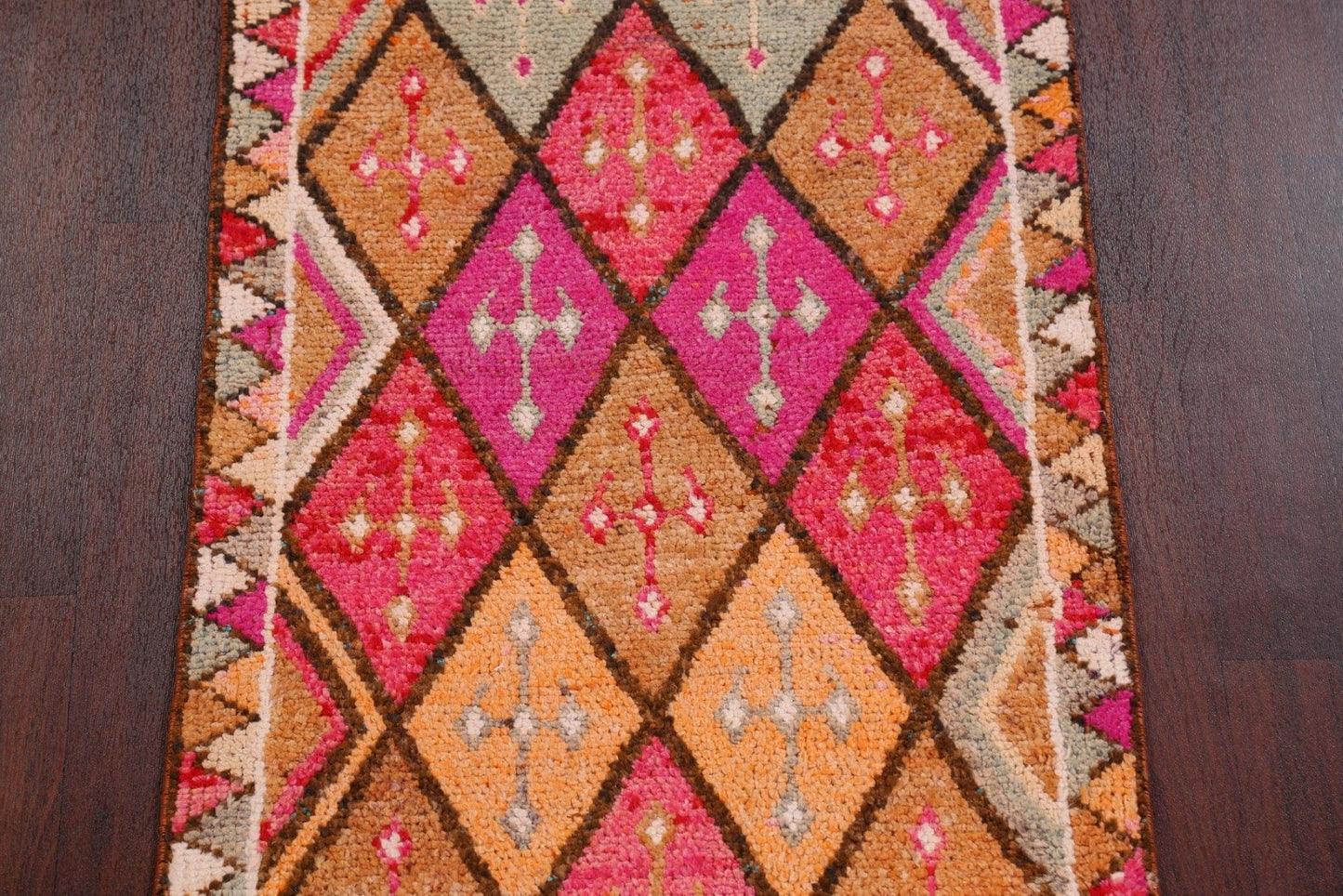 Geometric Moroccan Oriental Runner Rug 3x11