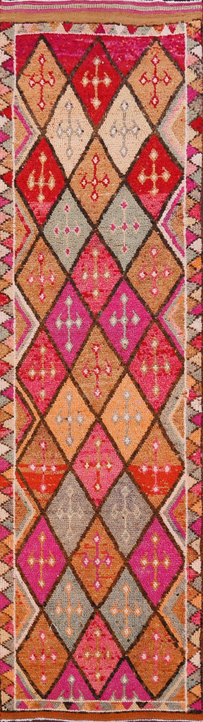 Geometric Moroccan Oriental Runner Rug 3x11