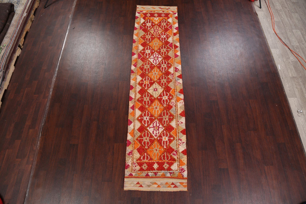 Geometric Moroccan Oriental Runner Rug 3x11